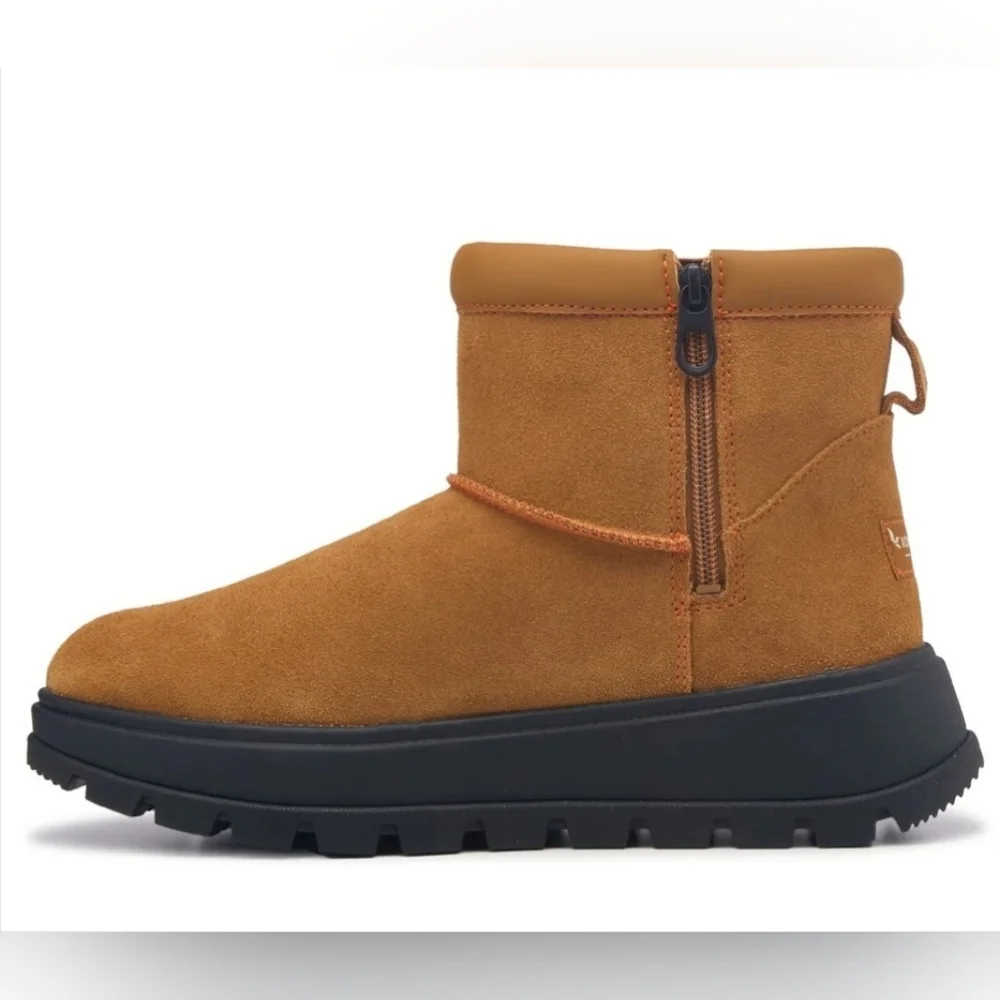 Size 8 - New Koolaburra By UGG Mini Hybrid Winter Boot Chestnut - Picture 5 of 16